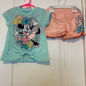 Disney Minnie Mouse Mint Green Top